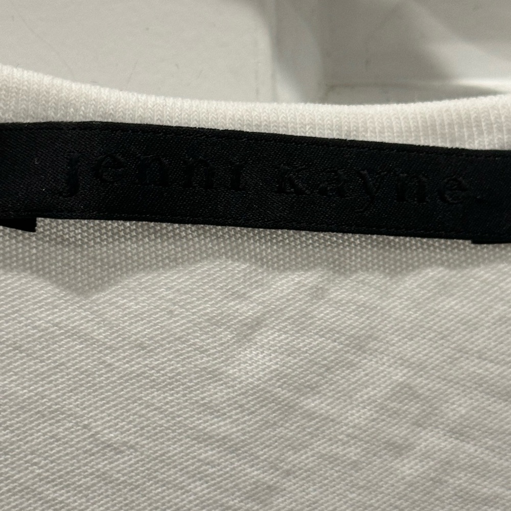 Jenni Kayne Shirt Womens XXL White Short Sleeve Crewneck 100% Cotton Tee Classic - Picture 6 of 8
